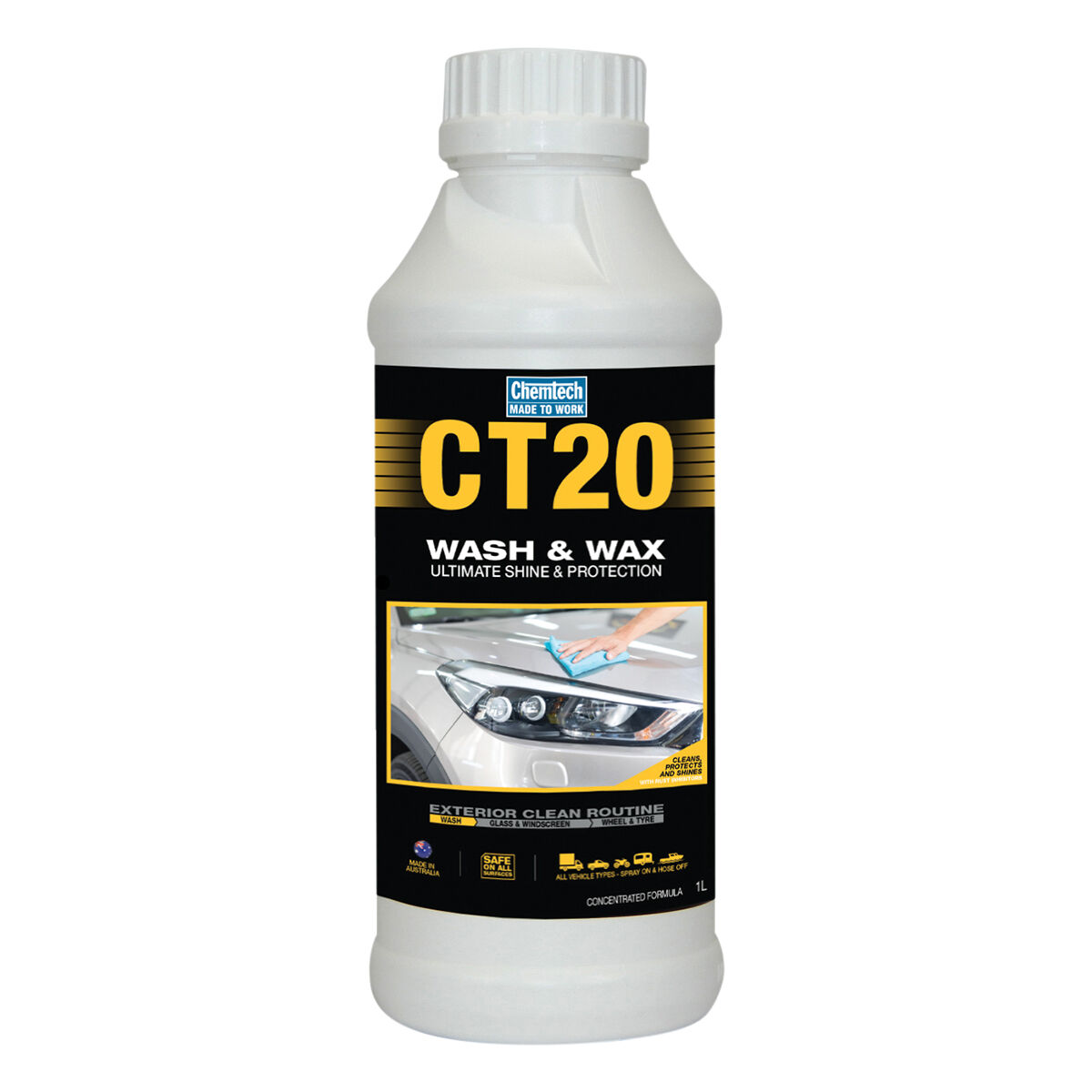 Chemtech CT20 Wash & Wax 1 Litre, , scanz_hi-res
