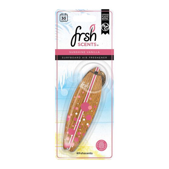 FRSH Scents Air Freshener 3D Surfboard Sunshine Vanilla, , scanz_hi-res