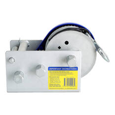 Atlantic Marine Winch 15:1/5:1/1:1 Webbing Strap Snap Hook 7.5m 1500kg, , scanz_hi-res