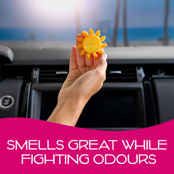 California Scents Novelty Sun Spinner Car Air Freshener Vent Clip, Tropical Colada Scent, , scanz_hi-res