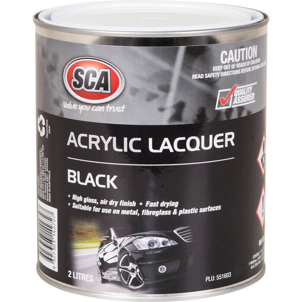 SCA Acrylic Paint - Black, 2 Litre | Supercheap Auto New Zealand