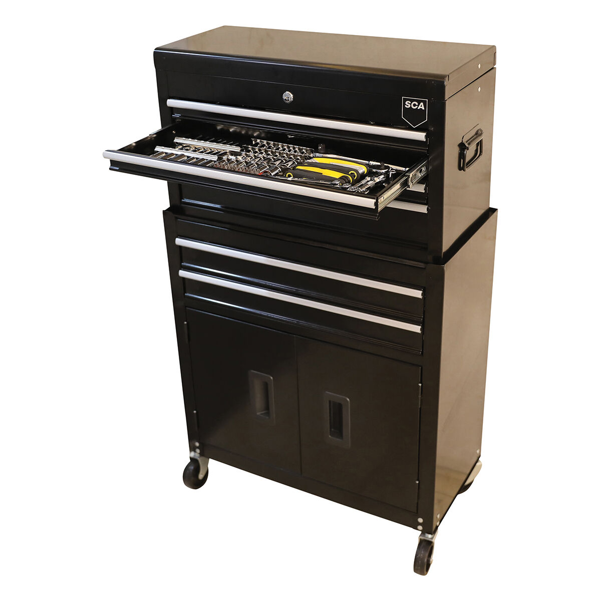 SCA 142 Piece Tool Kit With Cabinet, , scanz_hi-res