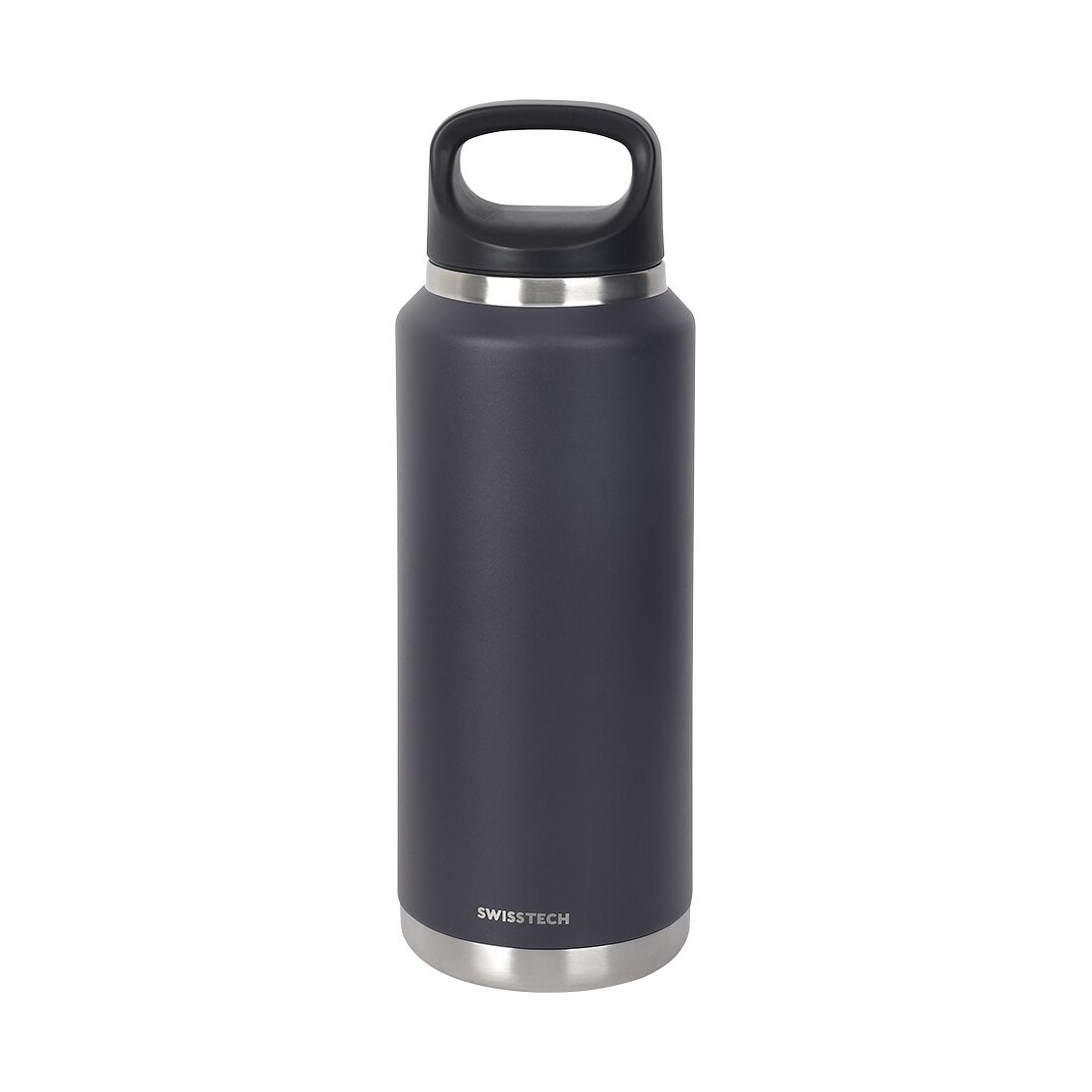 Swiss Tech Drink Bottle - 36oz/1063ml, Charcoal, , scanz_hi-res