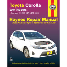 Haynes Car Manual Toyota Corolla, 2007-2015 - 92729, , scanz_hi-res