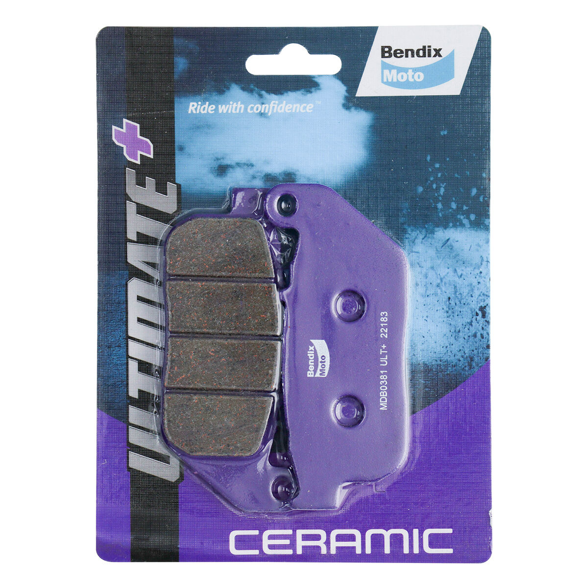 Bendix Ultimate+ Motorcycle Disc Brake Pads - MDB0381-ULT+, , scanz_hi-res