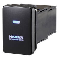 Narva OE Style Switch - Suits Toyota Landcruiser Prado 150-200 Series, Blank Push On/Off Blue LED, Toyota, 63300BL, , scanz_hi-res