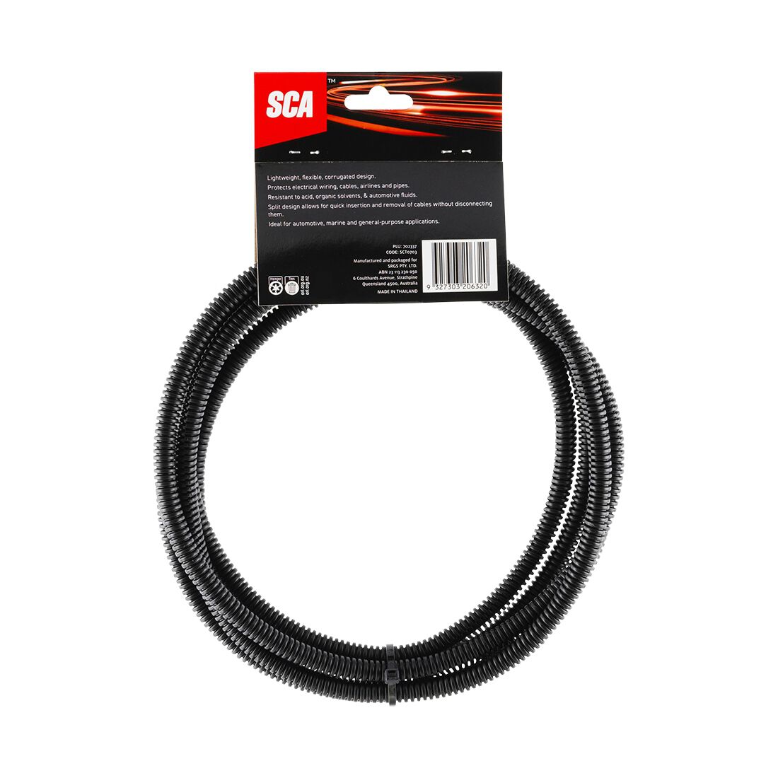 SCA Corrugated Split Tubing - 6.8mm x 3m, , scanz_hi-res