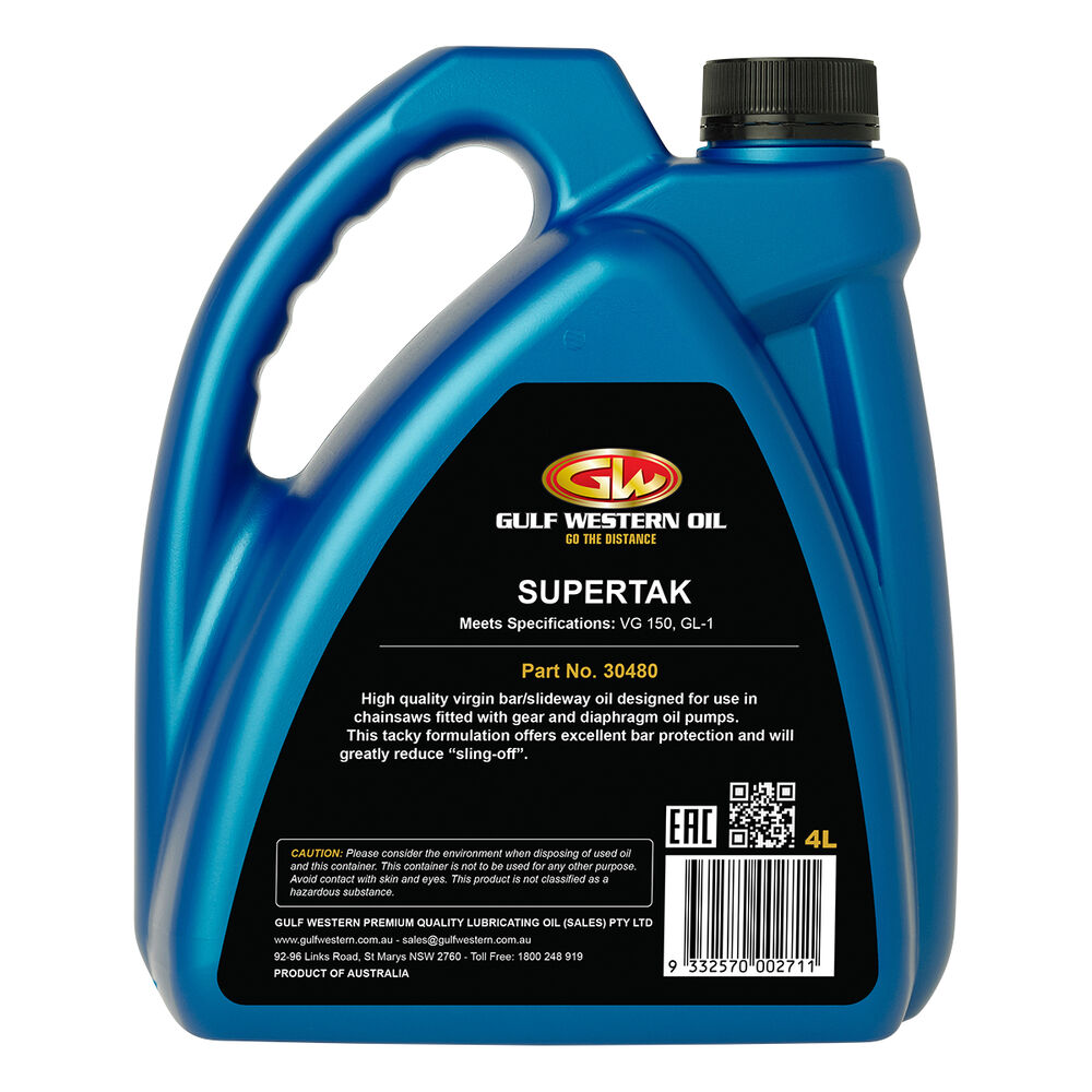 Supertak Chain Saw Bar Oil 4 Litre Supercheap Auto New Zealand