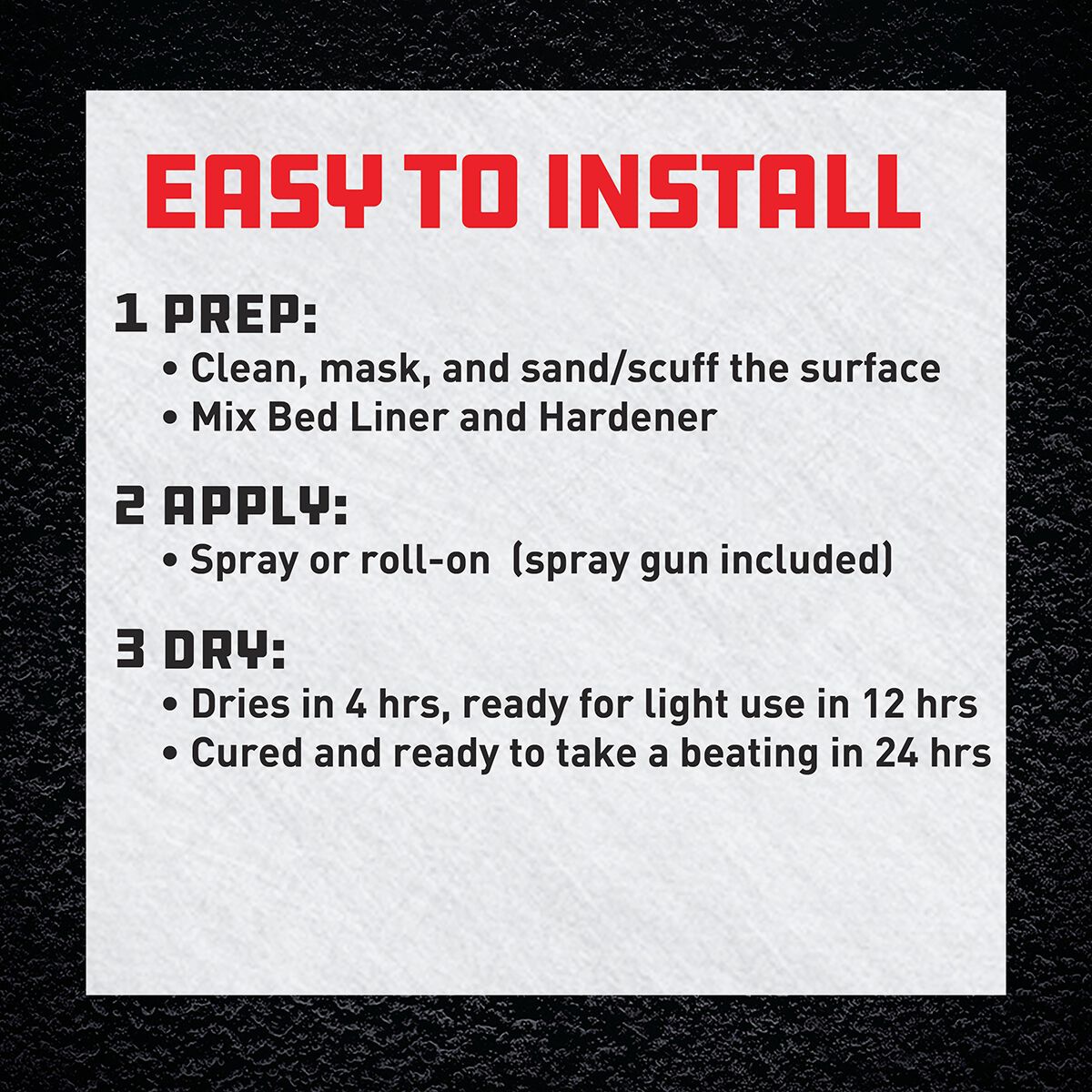Herculiner Bed Liner Protective Coating Pro Kit 3.78 Litres, , scanz_hi-res