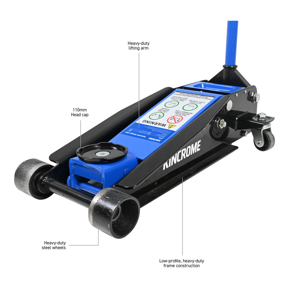 Kincrome Low Profile Trolley Jack 2250kg, , scanz_hi-res