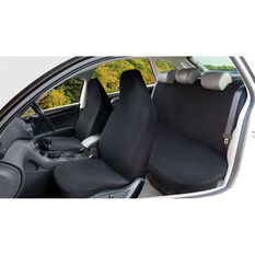 Best Buy Seat Cover Pack Black, Built-in Headrests, Front and Rear Pack, Airbag Compatible, , scanz_hi-res