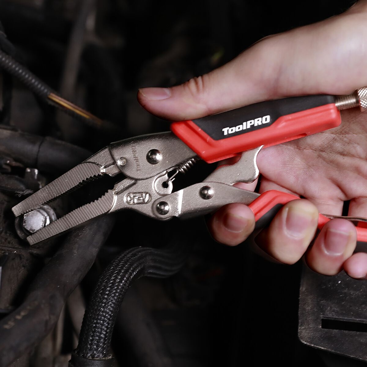 ToolPRO Locking Pliers Long Nose 215mm, , scanz_hi-res