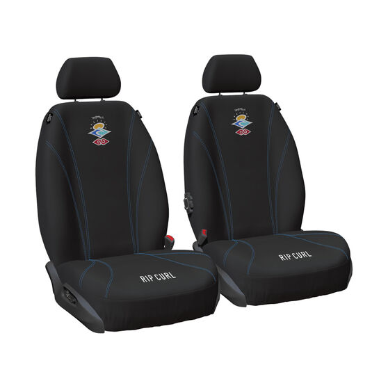 Rip Curl The Search Neoprene Seat Covers Black Adjustable Headrests Airbag Compatible, , scanz_hi-res