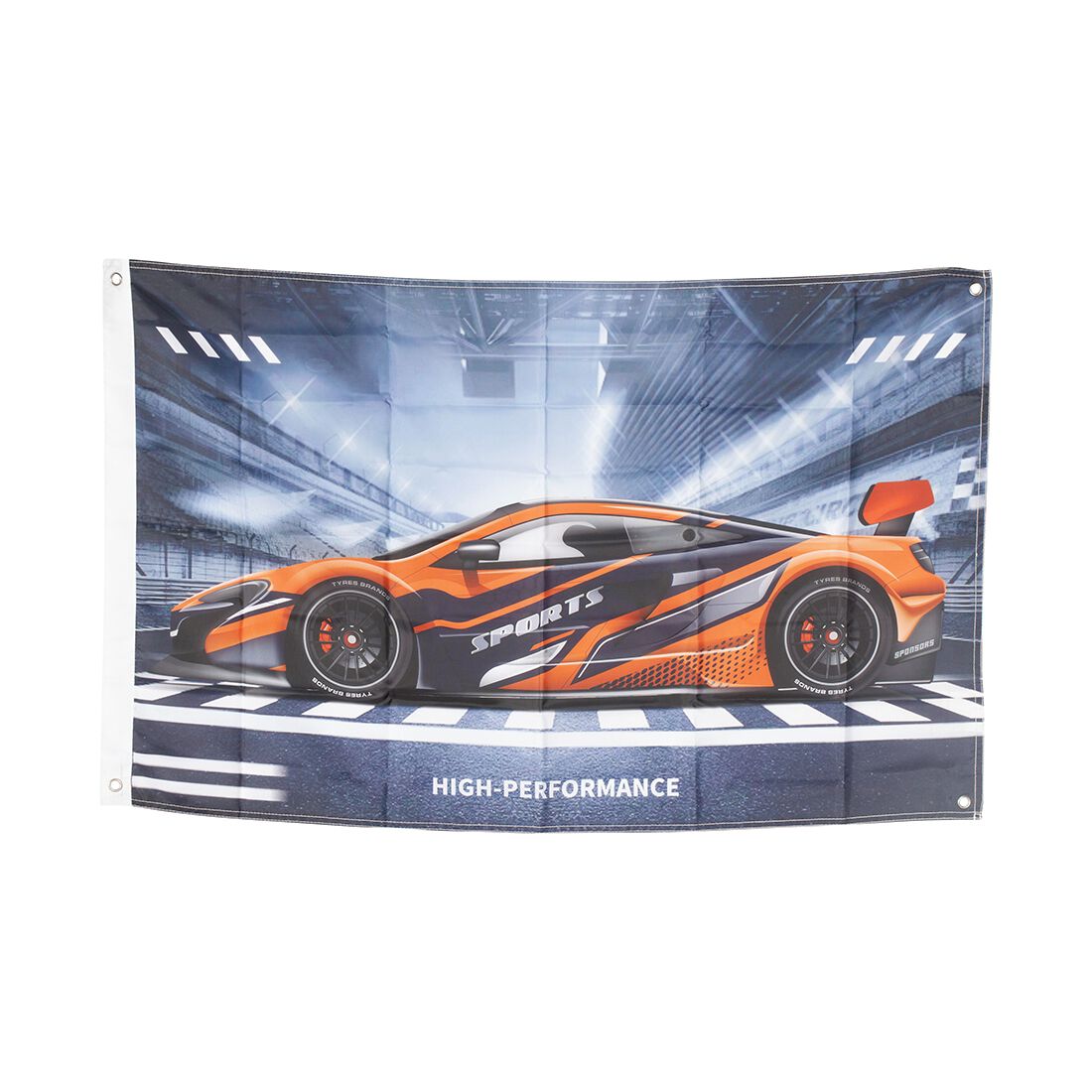 Flag Orange Car 95x58CM, , scanz_hi-res