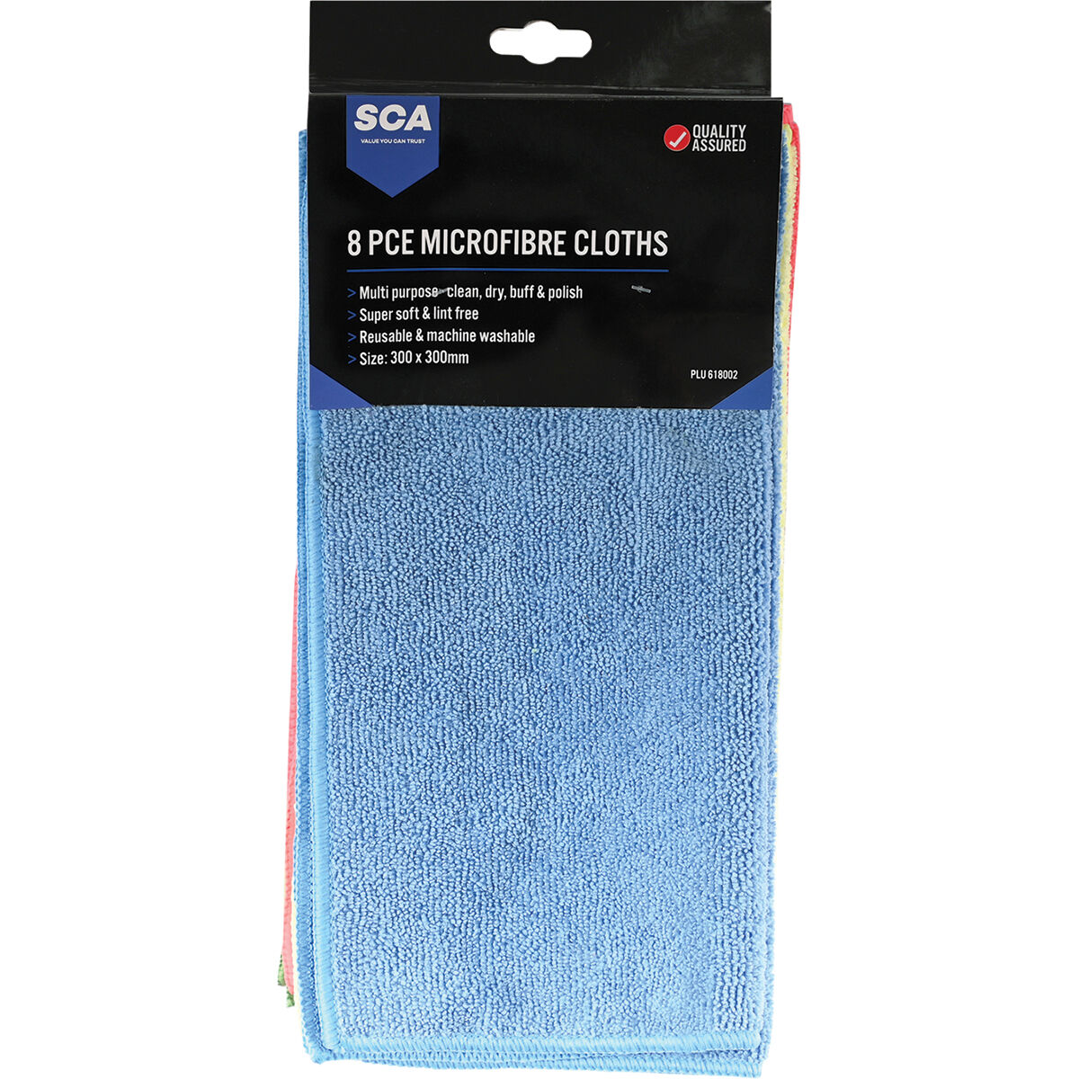 SCA Microfibre Cloths 8 Pack, , scanz_hi-res
