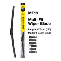 SCA Multi-Fit Wiper Blade 475mm (19") Single - MF19, , scanz_hi-res