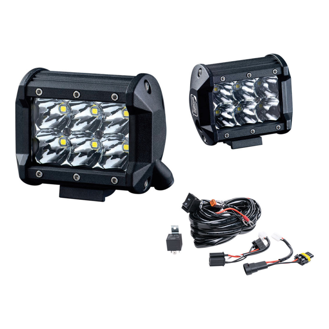 Ridge Ryder LED Driving Light Kit w harness 100mm 25W