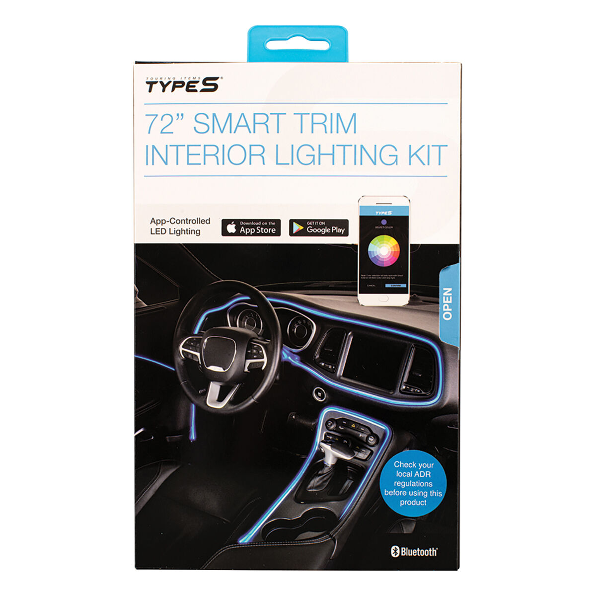 Car interior trim shop lighting