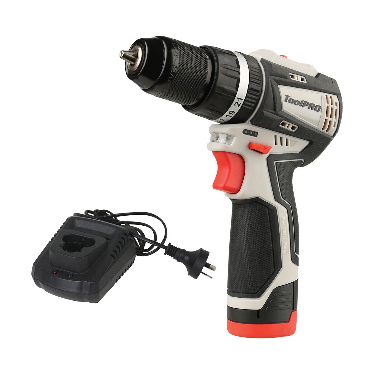 ToolPRO 12V Brushless Hammer Drill Kit 2Ah, , scanz_hi-res