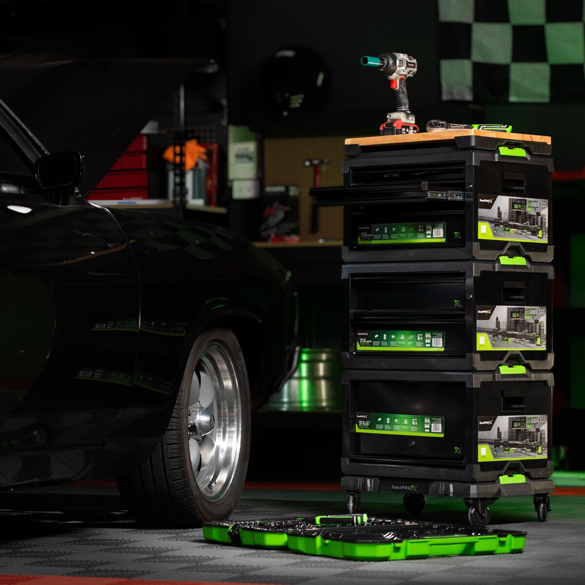 ToolPRO-X Metal Modular Storage System - Small Plastic Organiser, , scanz_hi-res