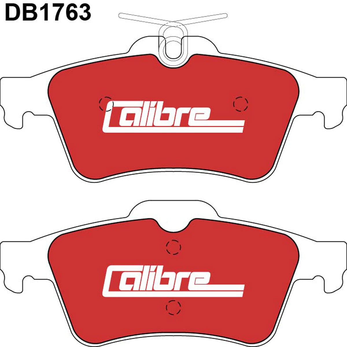 Calibre Disc Brake Pads DB1763CAL, , scanz_hi-res