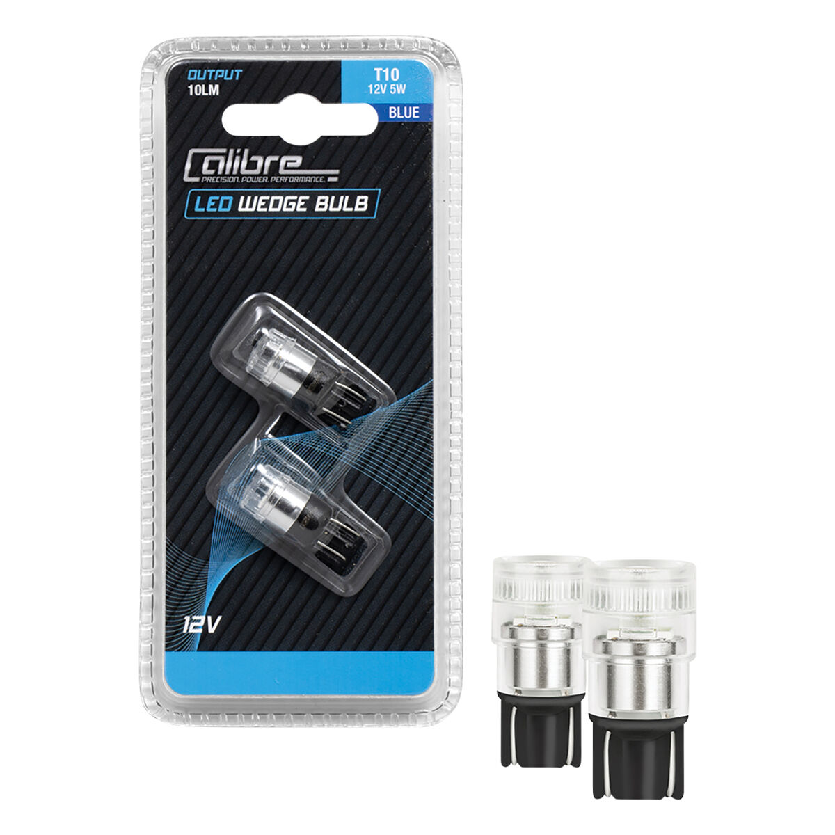 Calibre Automotive Globes LED Blue Wedge 12V 5W T 10