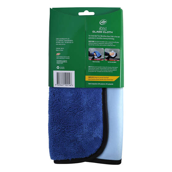 Turtle Wax 2-In-1 Microfibre Glass Cloth, , scanz_hi-res