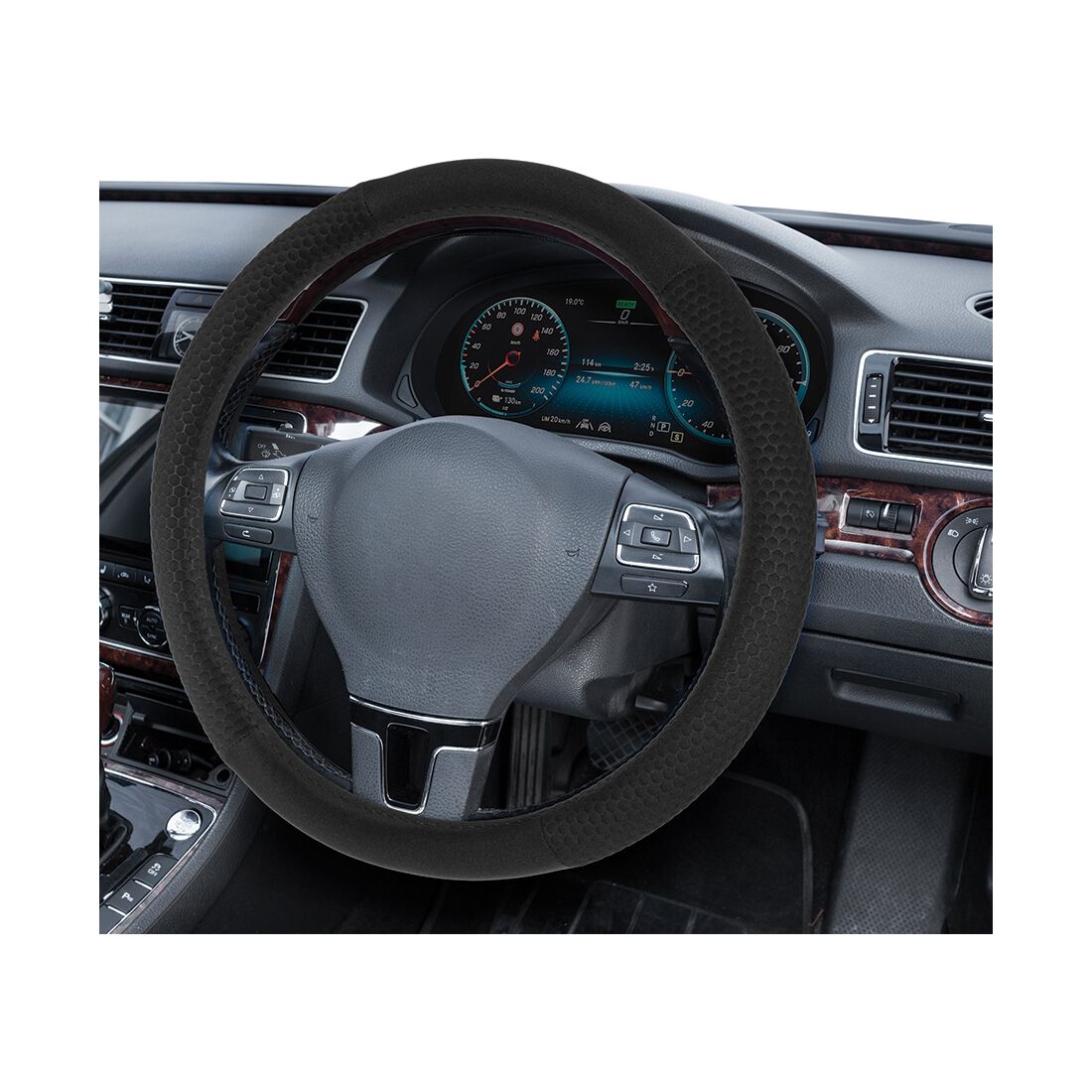 SCA Steering Wheel Cover Jacquard Embossed Dot Black, , scanz_hi-res