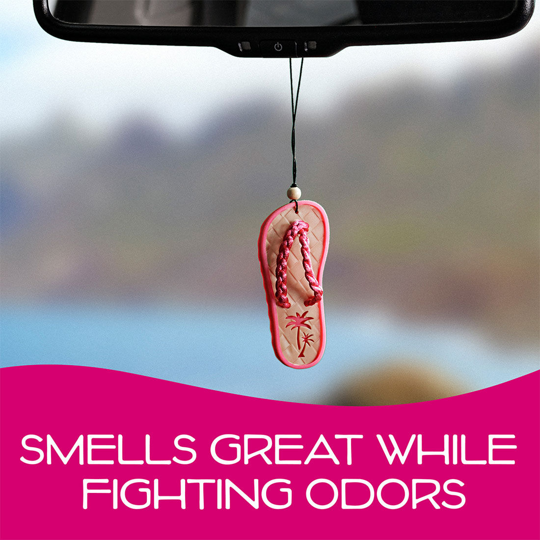 California Scents Novelty Hanging Sandal Coronado Cherry Car Air Freshener 1PK, , scanz_hi-res