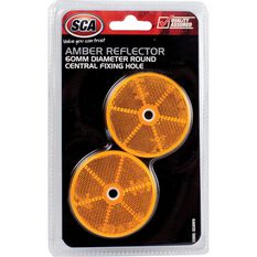 SCA Reflector - Amber, 60mm, Round, 2 Pack, , scanz_hi-res