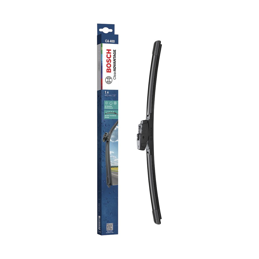 Bosch Clear Advantage Wiper Blade 400mm (16&quot;) Single - CA400, , scanz_hi-res