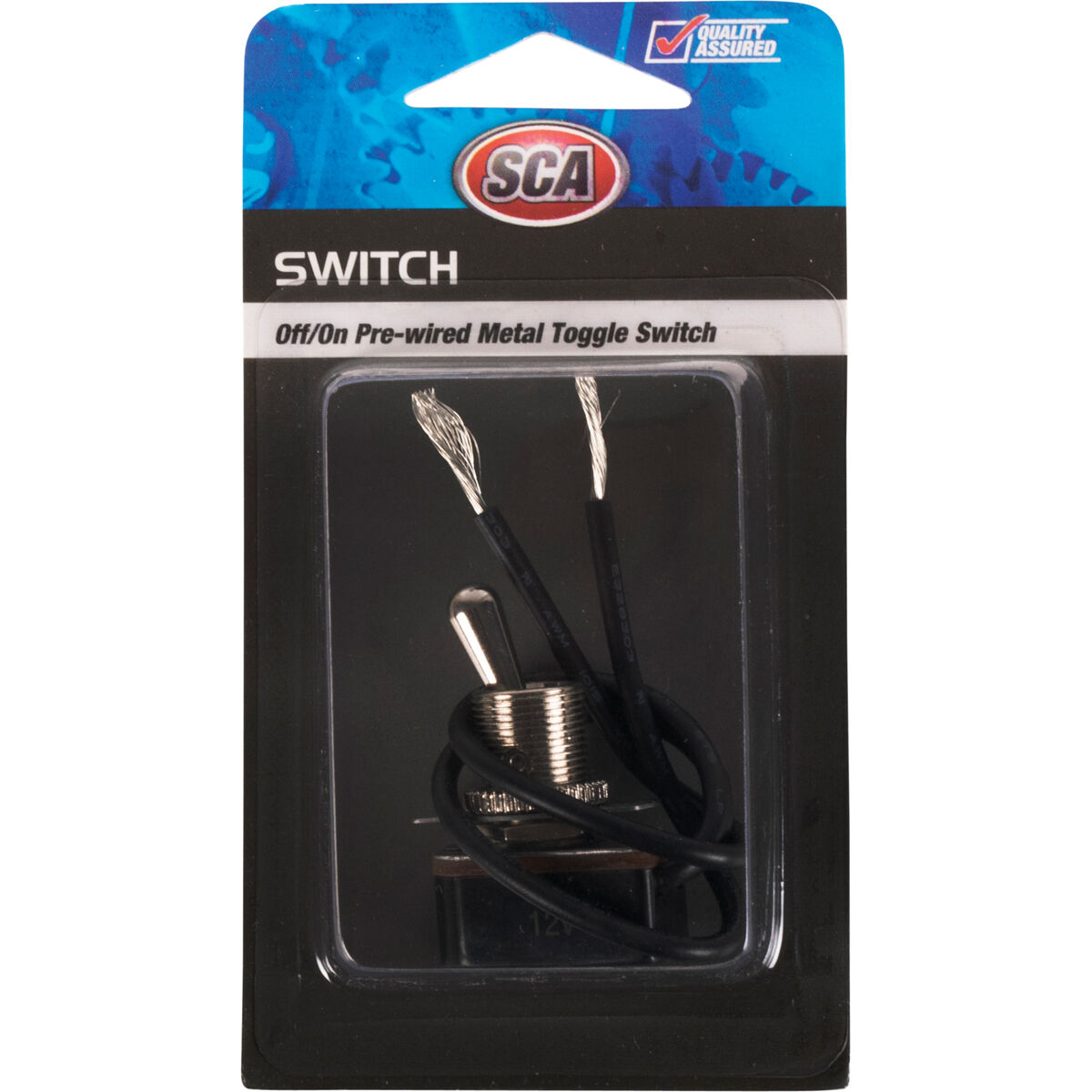 SCA Toggle Switch - 12/24V, On/Off, Metal w/ harness, , scanz_hi-res