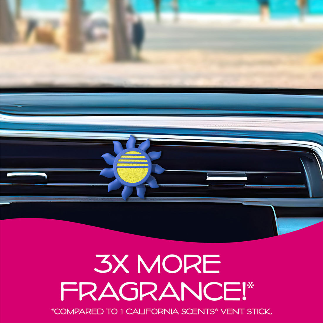 California Scents Novelty Sun Spinner Car Air Freshener Vent Clip, New Scent, , scanz_hi-res