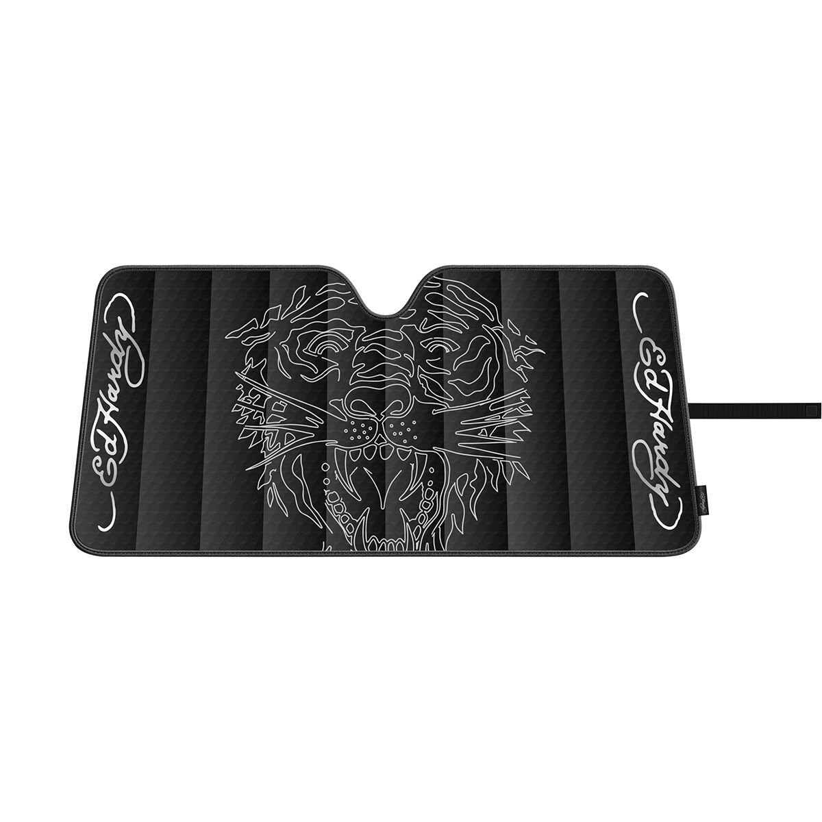 Ed Hardy Logo Sunshade - Black 68 x 150cm, , scanz_hi-res