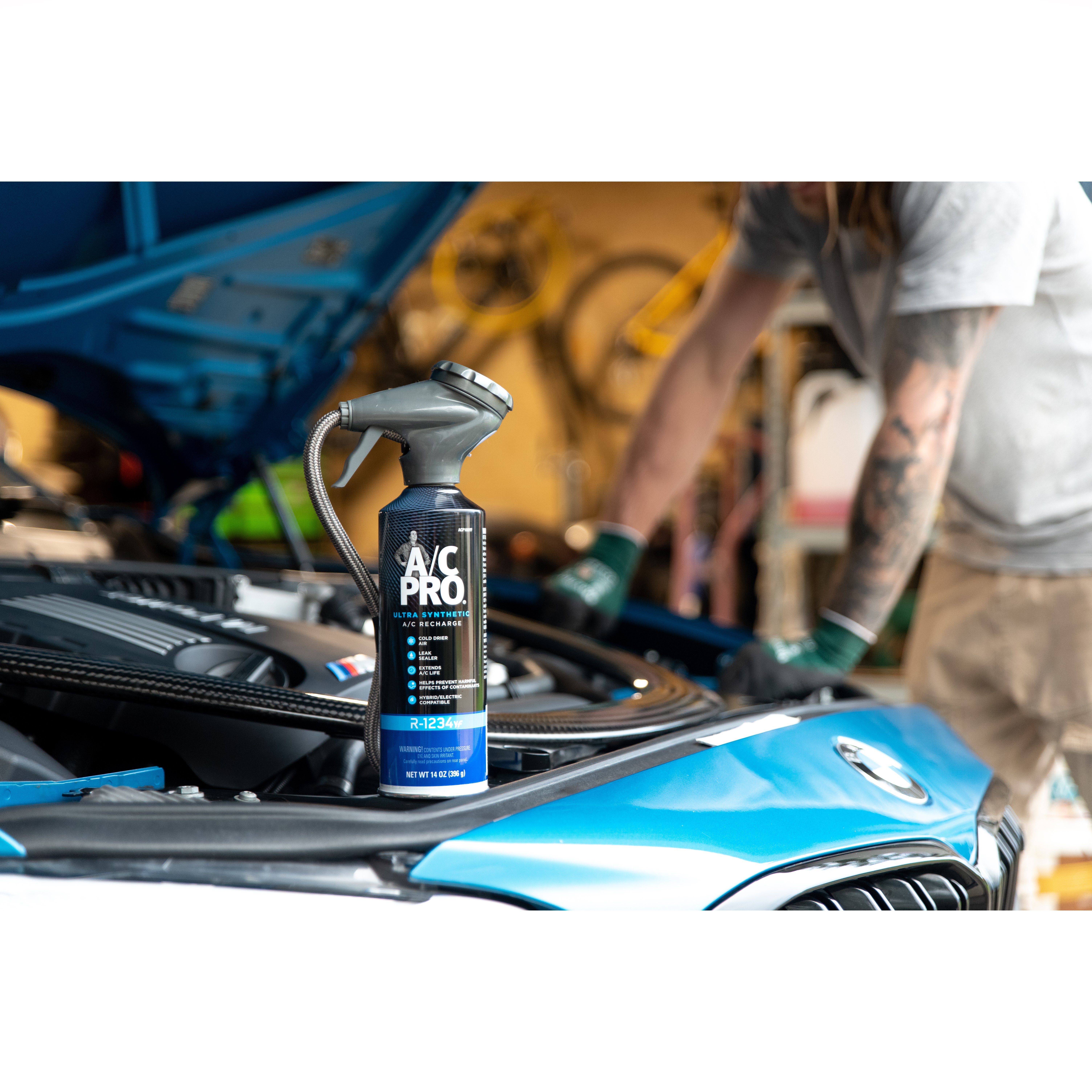 AC PRO Charge R1234YF Gas Refill & Hose 396g, , scanz_hi-res