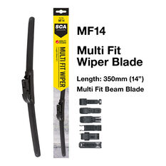 SCA Multi-Fit Wiper Blade 350mm (14") Single - MF14, , scanz_hi-res