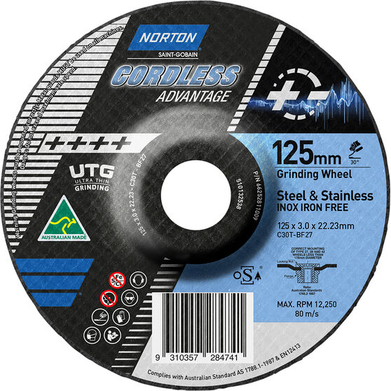 Norton Cordless UTG Wheel 125mm, , scanz_hi-res