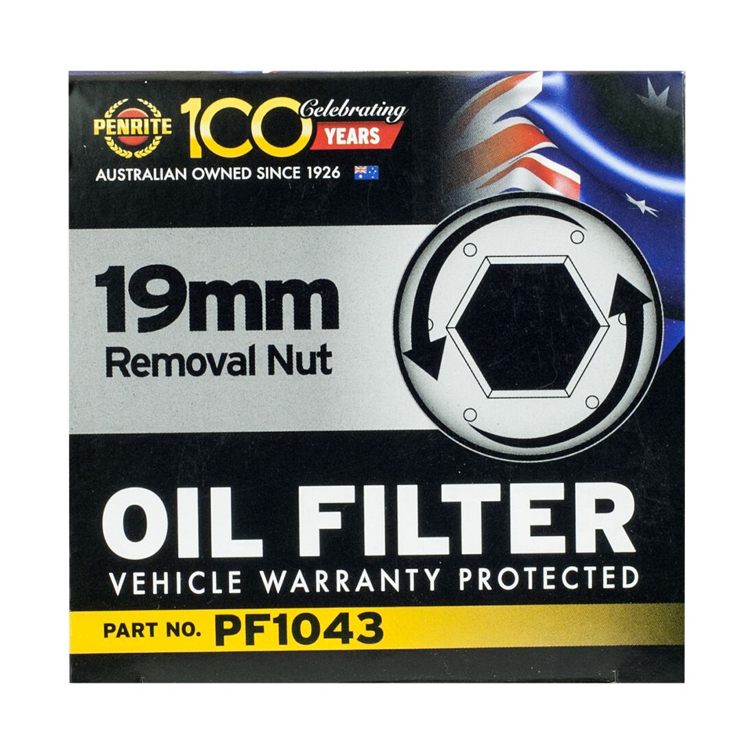Penrite Oil Filter PF1043 (Interchangeable with Z158), , scanz_hi-res