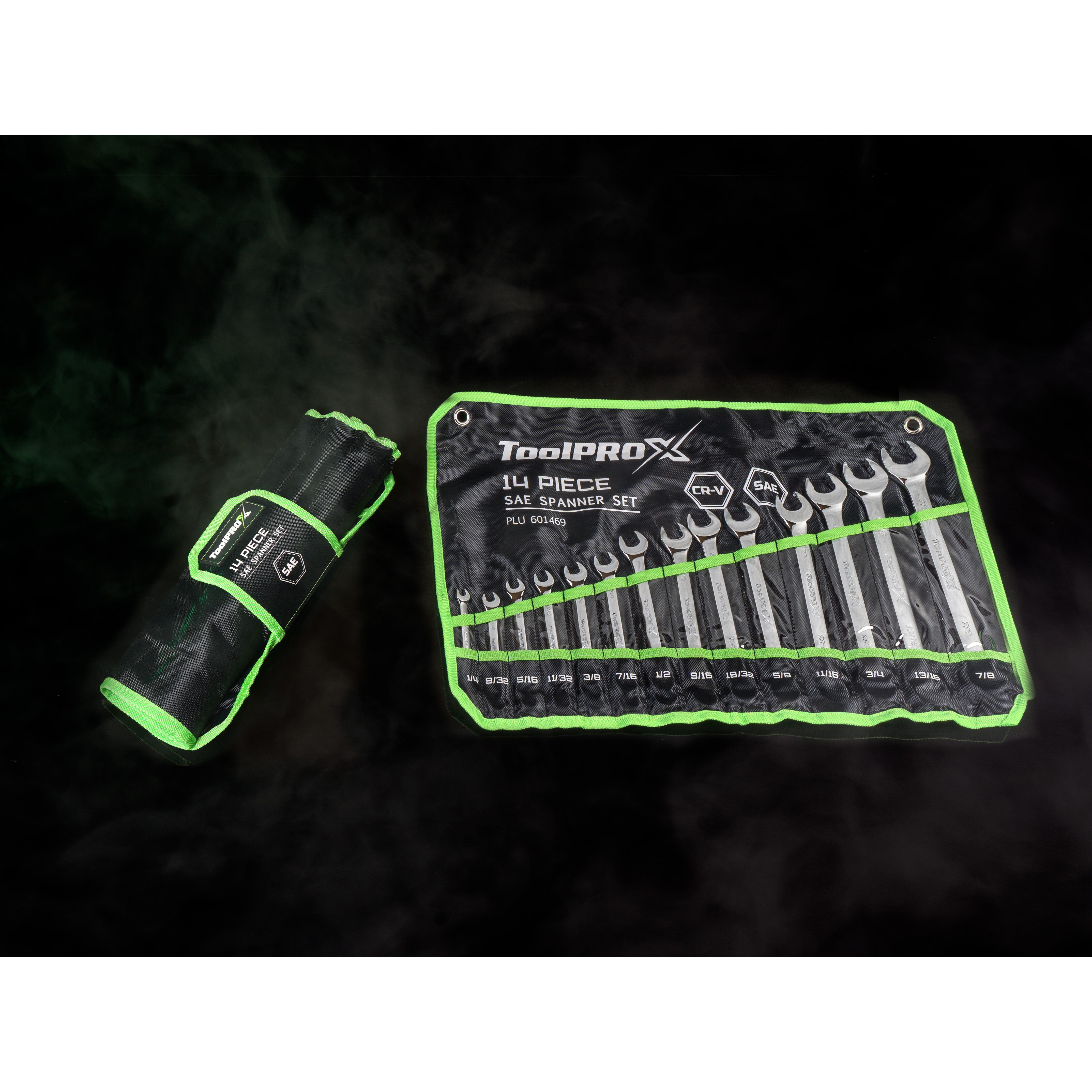 ToolPRO-X Spanner Set Combination SAE 14 Piece, , scanz_hi-res