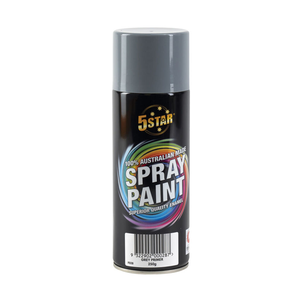5 Star Enamel Spray Paint Grey Primer 250g Supercheap Auto New Zealand