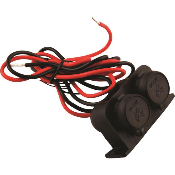 SCA 12/24V Twin Extension Socket Heavy Duty Supercheap Auto New Zealand