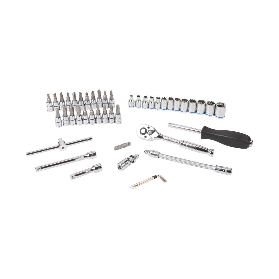 ToolPRO Socket and Bit Set 1/4" Drive Metric/SAE 46 Piece, , scanz_hi-res