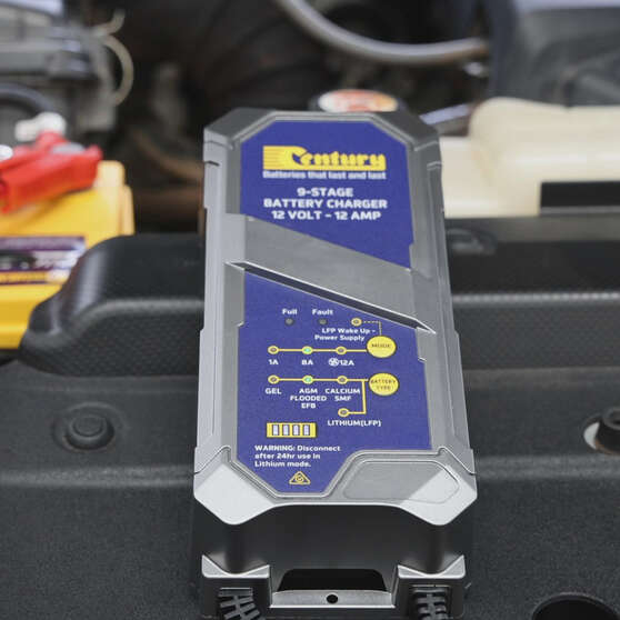 Century CC1212-Lithium 12V 12Amp 9 Stage Battery Charger, , scanz_hi-res