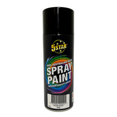 5 Star Enamel Spray Paint Gloss Black 250g, , scanz_hi-res