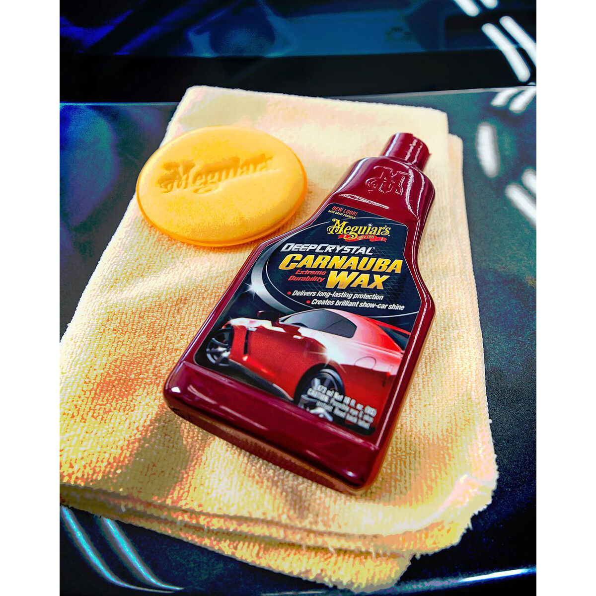 Meguiar's Deep Crystal Carnauba Wax 473mL, , scanz_hi-res