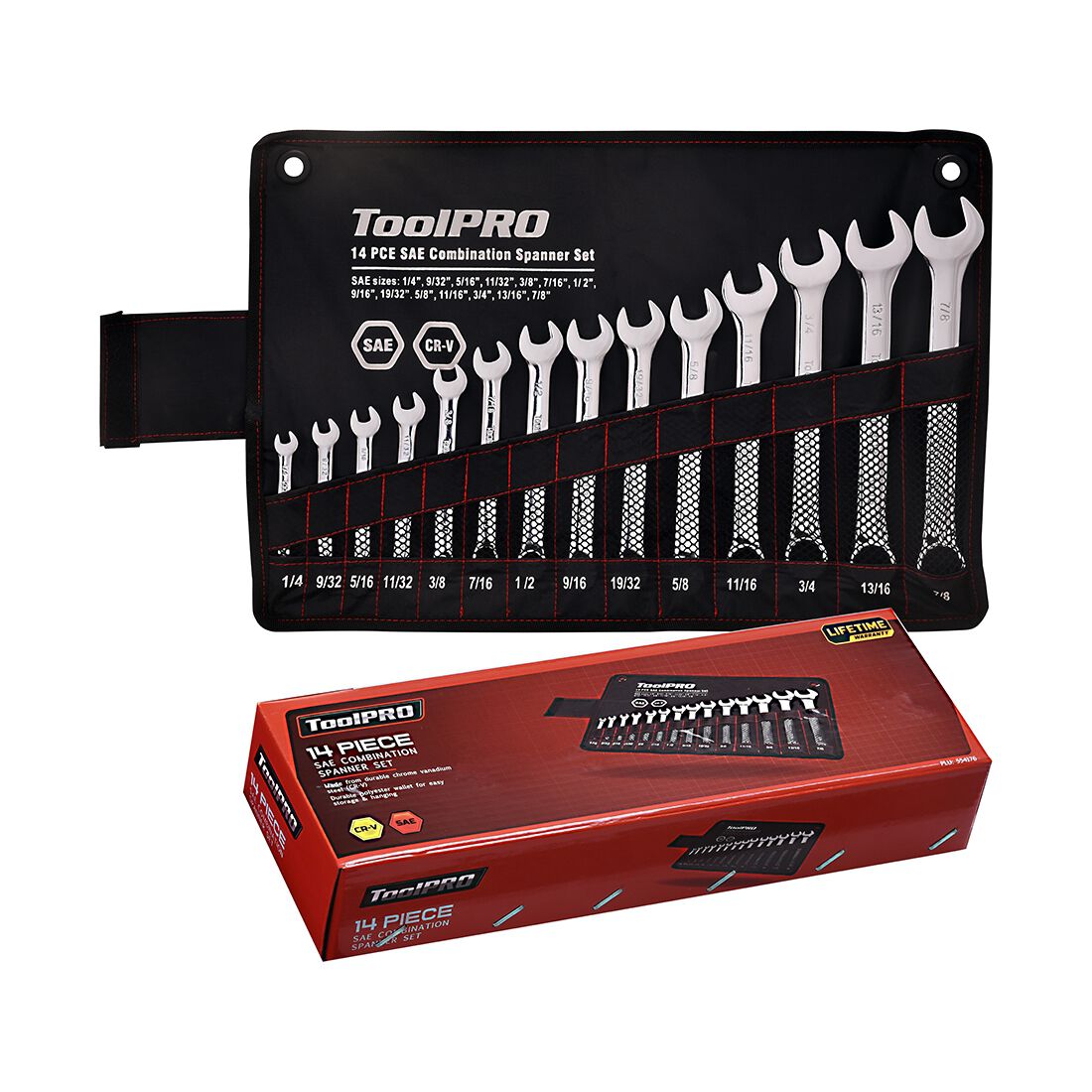 ToolPRO Spanner Set Combination SAE 14 Piece, , scanz_hi-res