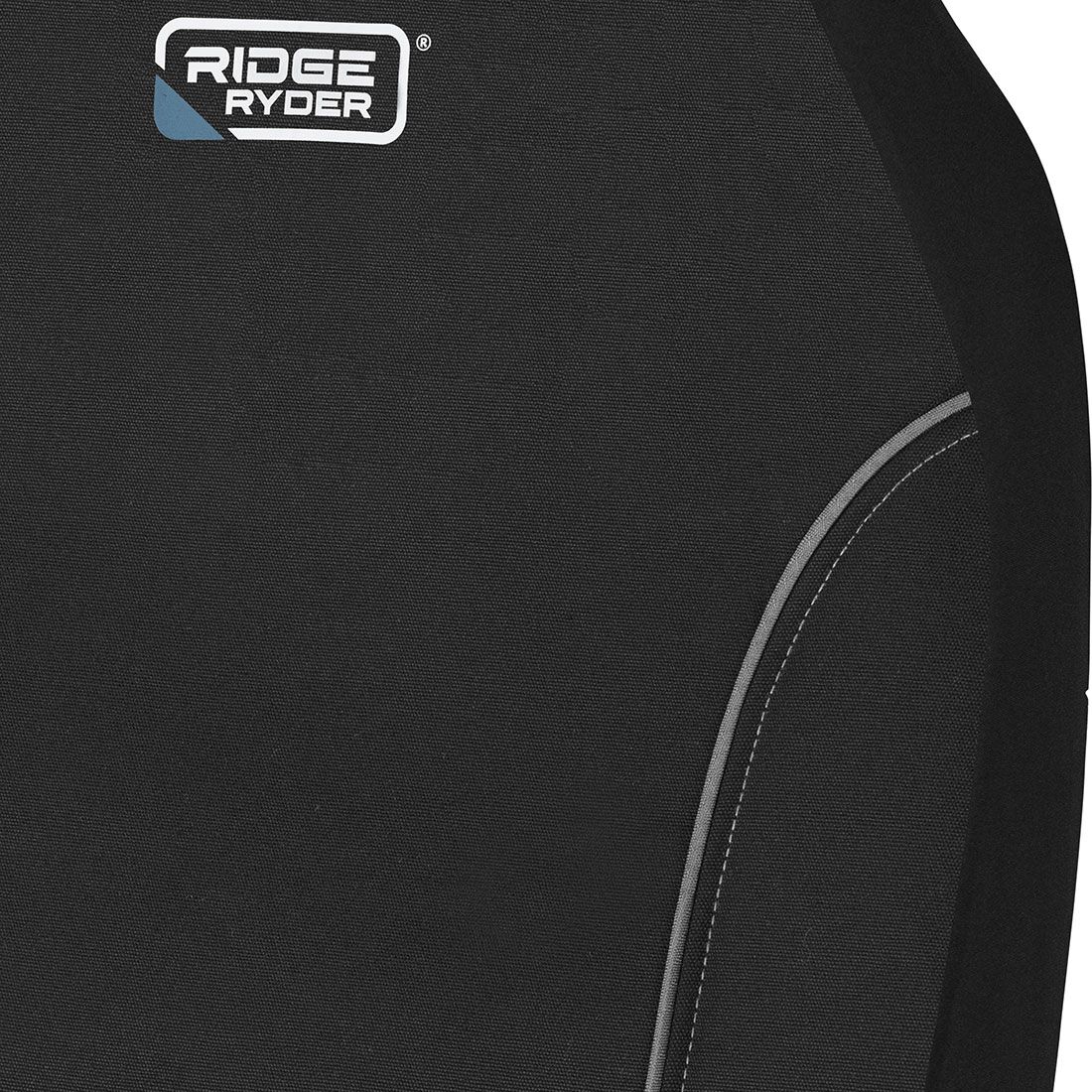 Ridge Ryder Canvas Seat Covers Black/Grey 60SAB, , scanz_hi-res