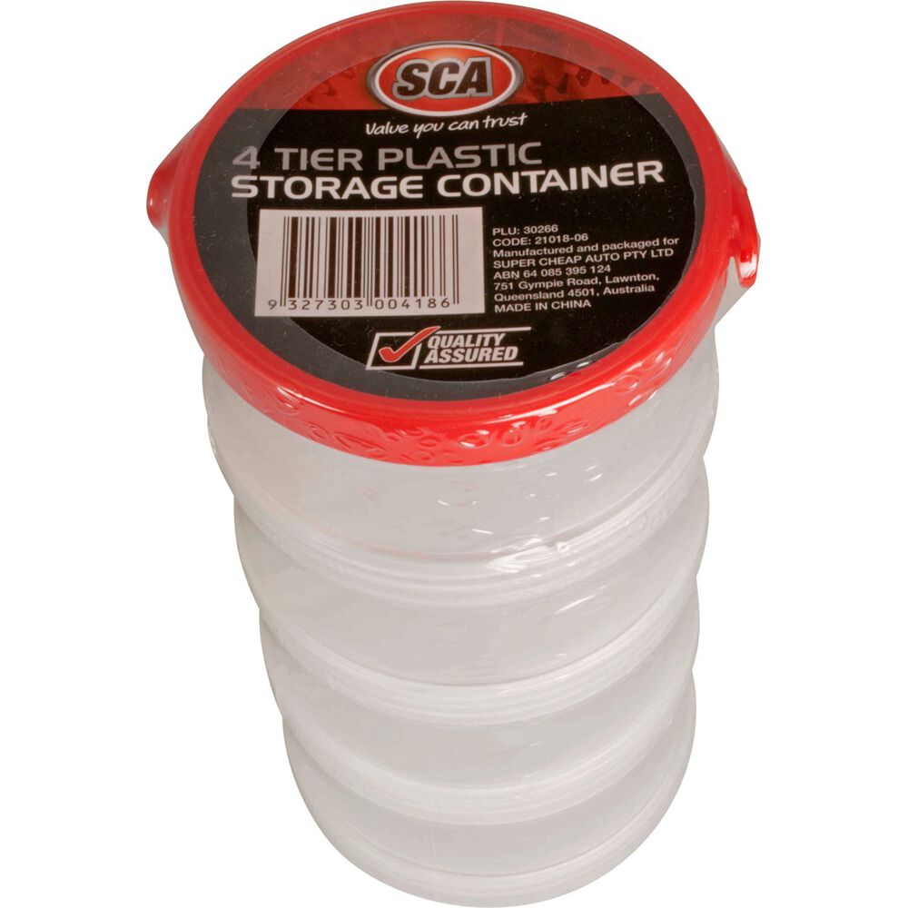 Best Buy Round Plastic Storage Containers 4 Pack Supercheap Auto