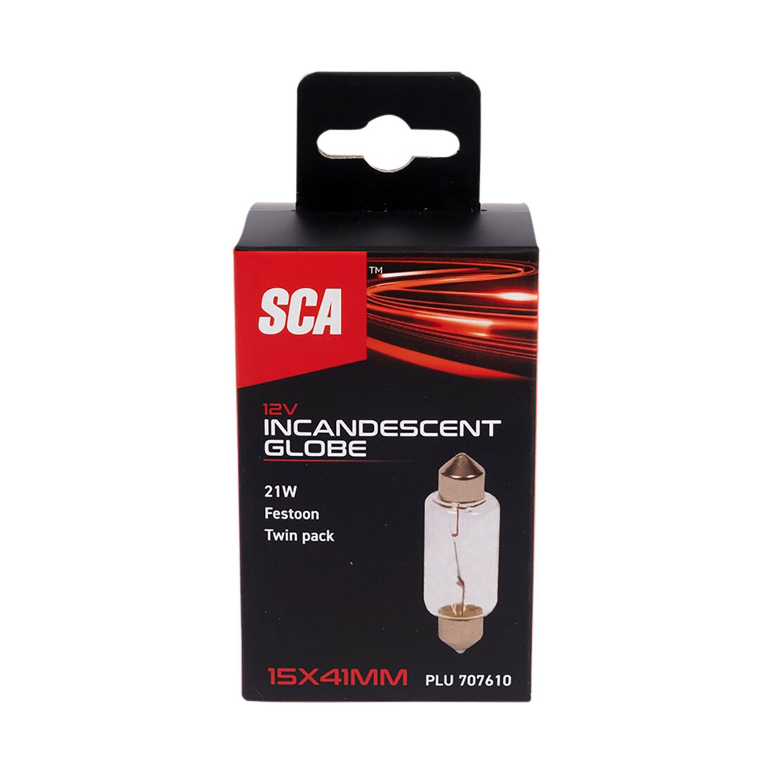 SCA Incandescent Globe - 15X41MM 12V 21W - 2 Pack, , scanz_hi-res