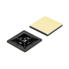 SCA Cable Tie Mounts - Large, Black, 25 Pack, , scanz_hi-res